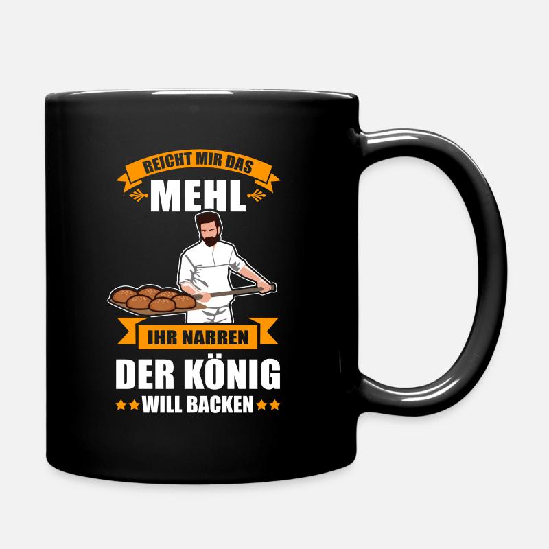 Geschenk für Bäcker Bäckerei Lustiger Spruch Mann - Tasse einfarbig - Schwarz