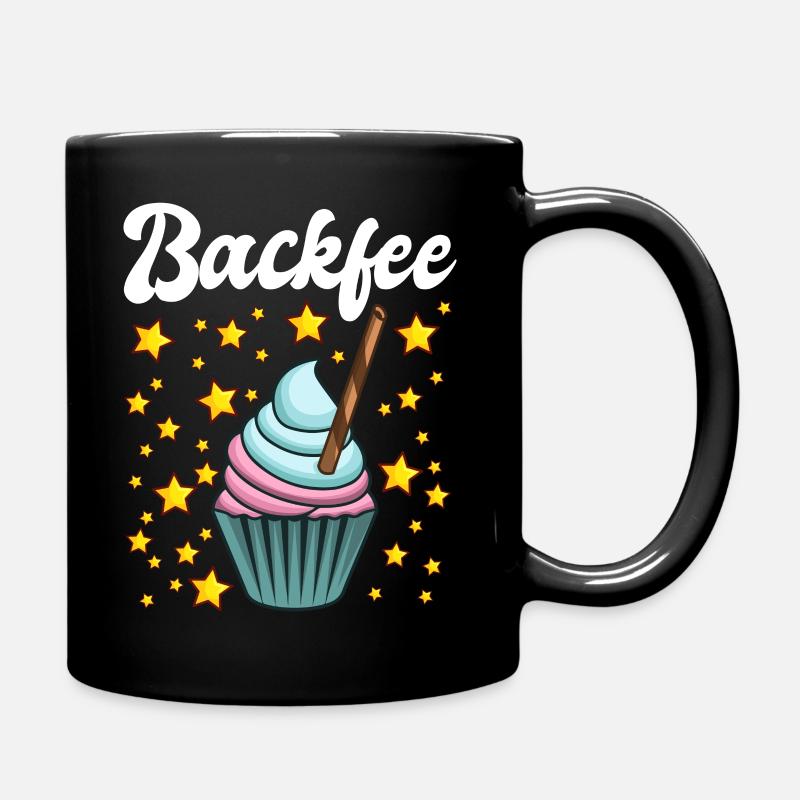 Backfee Hobbybäcker Bäckerin Backen Cupcake Muffin - Tasse einfarbig - Schwarz