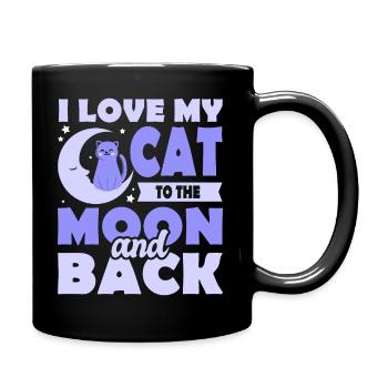Les chats adorent - Mug uni - noir - Droite