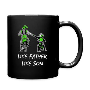 Motocross father and son - Full Colour Mug - black - Right