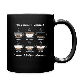 Vous avez 3 souhaits café - Mug uni - noir - Droite