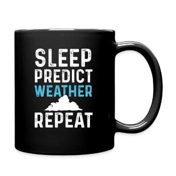 Weather meteorologist - Full Colour Mug - black - Right