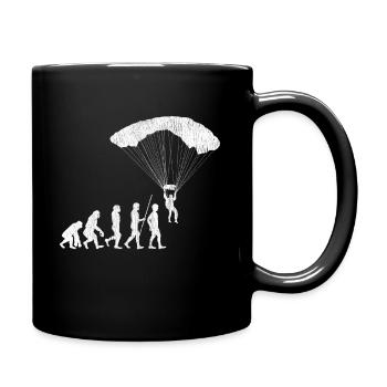 Paragliding evolution - Full Colour Mug - black - Right