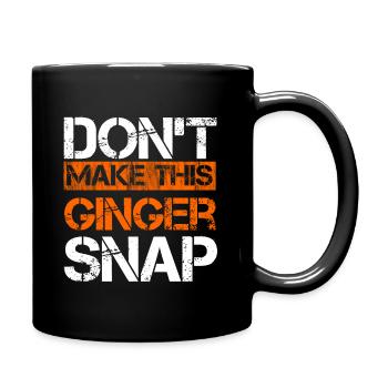 Rothaarig Ginger Ginger Rotschopf Geschenk - Tasse einfarbig - Schwarz - Rechts