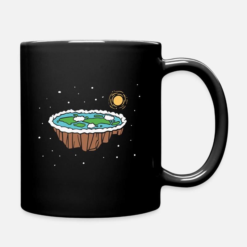 La terre est un disque - Mug uni - noir