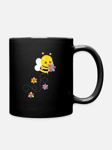 bee - Full Colour Mug - black