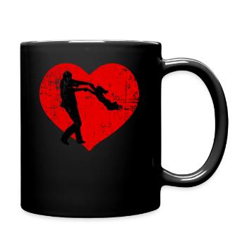 J'aime les filles - Mug uni - noir - Droite