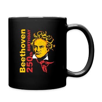Beethoven - Tasse einfarbig - Schwarz - Rechts