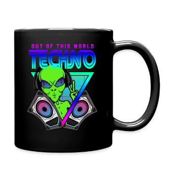 Techno hors de ce monde extraterrestre extraterrestre - Mug uni - noir - Droite