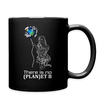 Il n'y a pas de plan B | Planète terre petite fille - Mug uni - noir - Droite