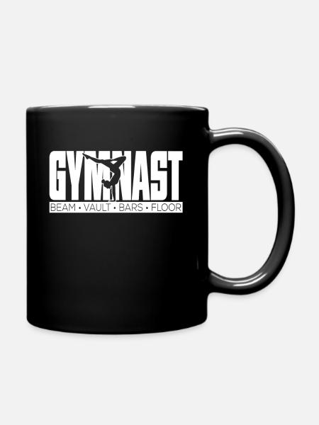 Gymnast Beam Vaul Bars Floor - Tasse einfarbig - Schwarz