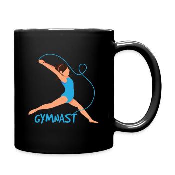 Turnen Rhythmische Sportgymnastik - Tasse einfarbig - Schwarz - Rechts