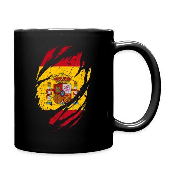 Espagne Drapeau - Mug uni - noir - Droite