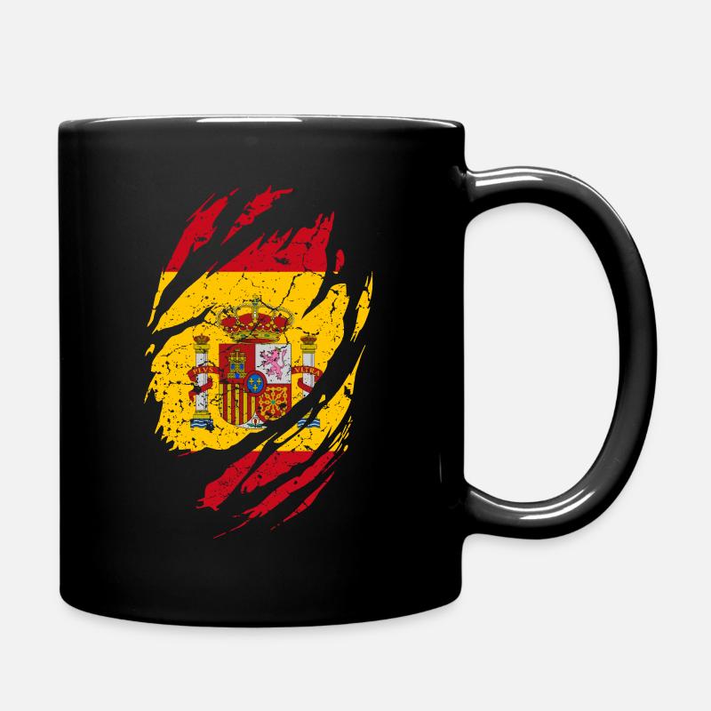 Spanien Flagge - Tasse einfarbig - Schwarz