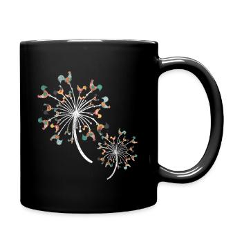 Chicken pusteblume - Full Colour Mug - black - Right