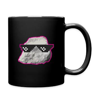 Geologe Landvermesser Stein Brille Geschenk - Tasse einfarbig - Schwarz - Rechts