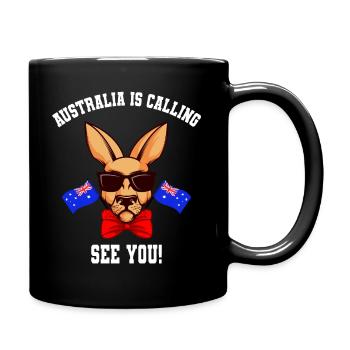 L'Australie appelle adieu routard cadeau - Mug uni - noir - Droite