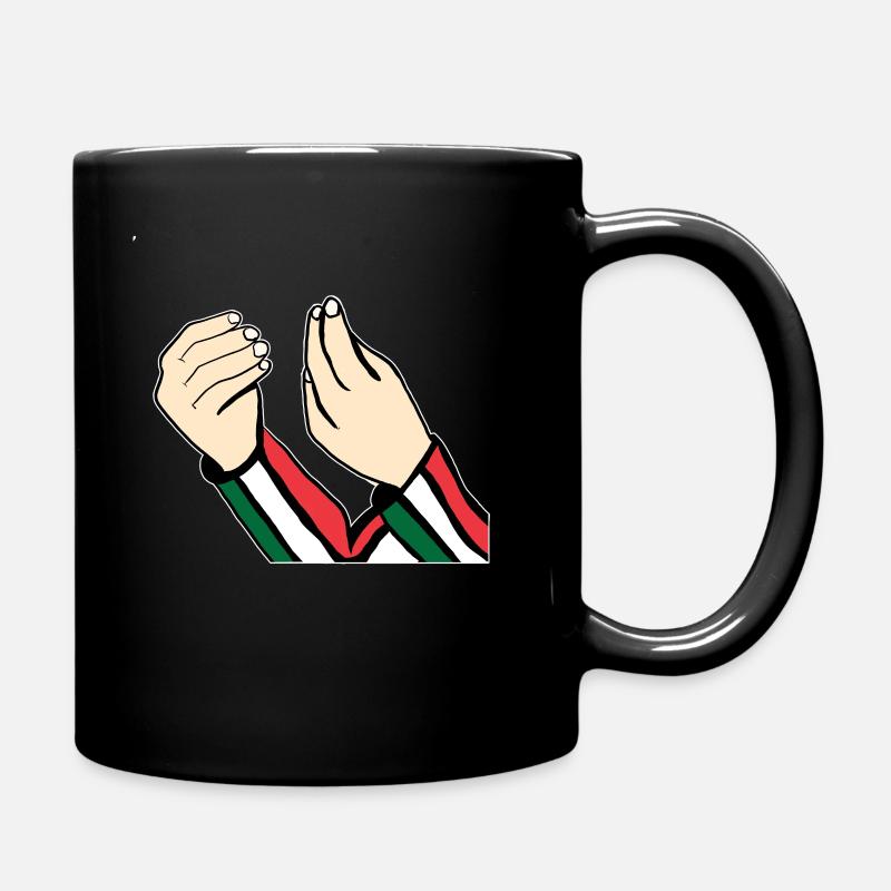 Conception de drapeau italien avec italien - Mug uni - noir