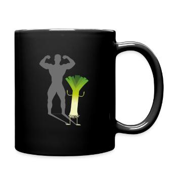 La conception de la pompe de fitness Leek comme motivation sportive - Mug uni - noir - Droite