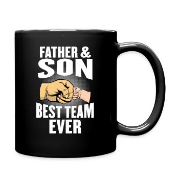 father and son - Full Colour Mug - black - Right