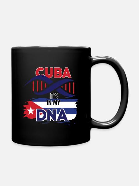 Kuba ist in meiner DNA - Tasse einfarbig - Schwarz