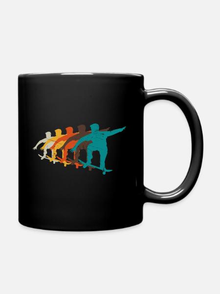Idée cadeau skateur - Mug uni - noir