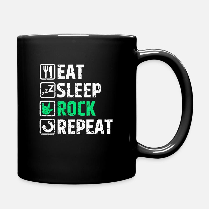 Rock Musik - Tasse einfarbig - Schwarz