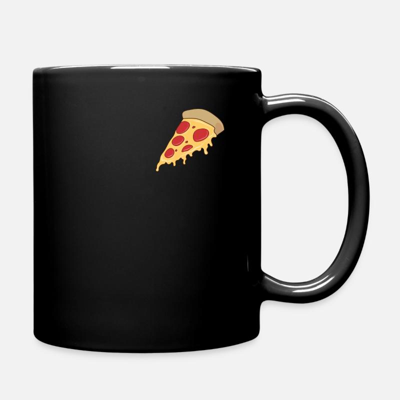 Pizza - Tasse einfarbig - Schwarz