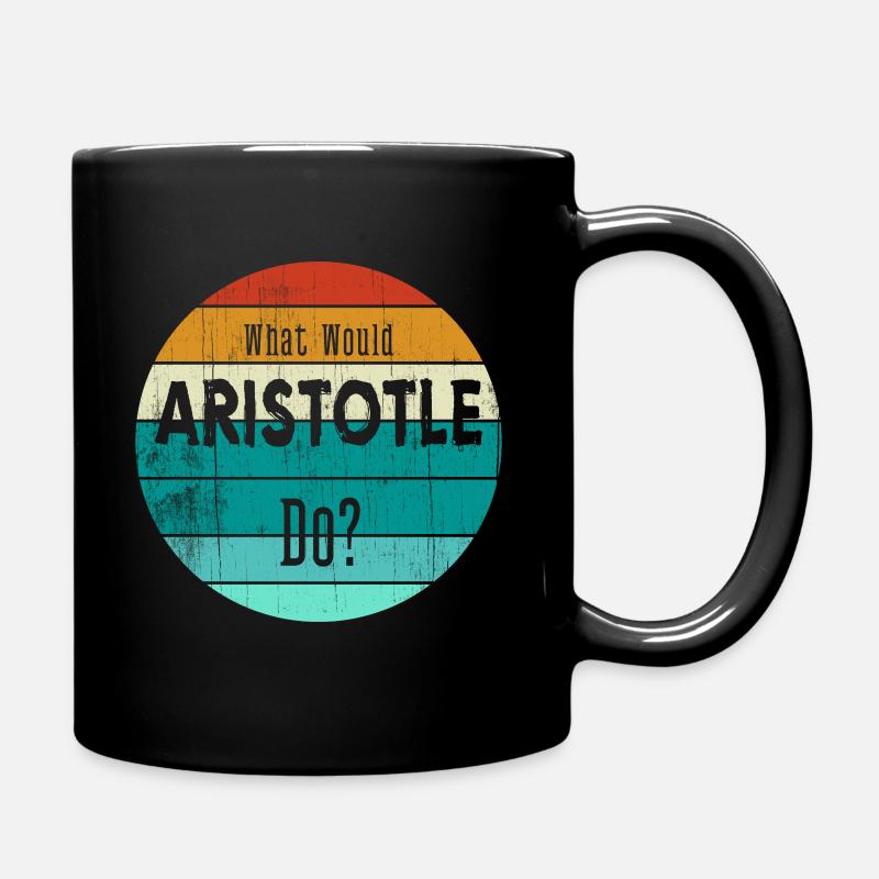 que ferait aristote - Mug uni - noir