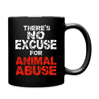 Tierversuche Tierquälerei Versuchslabor Abschaffen - Tasse einfarbig - Schwarz - Rechts
