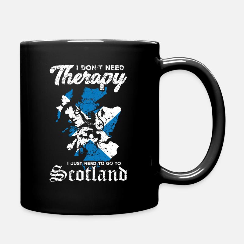 Schottland Löwen Wappen Retro Schottisch Stolz - Tasse einfarbig - Schwarz