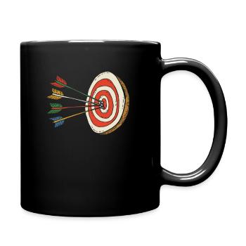 tir à l'arc - Mug uni - noir - Droite