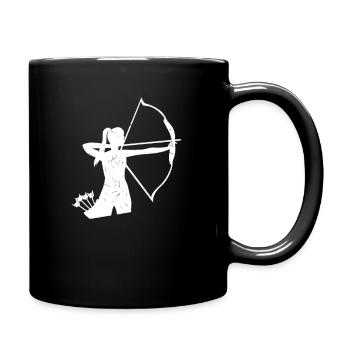 tir à l'arc - Mug uni - noir - Droite