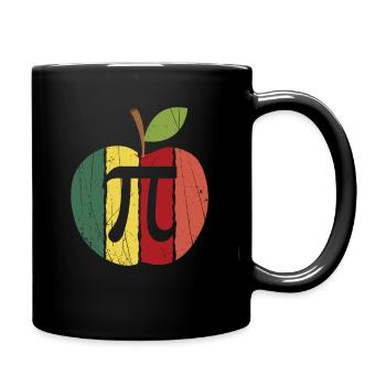 Cool Vintage Applie Pie Pi Pun Retro Bakers gift - Full Colour Mug - black - Right