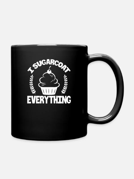 Backen Bäcker Kuchen Bäckerei Bäckerin Geschenk - Tasse einfarbig - Schwarz