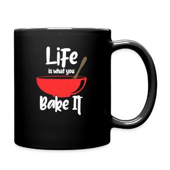 to bake - Full Colour Mug - black - Right