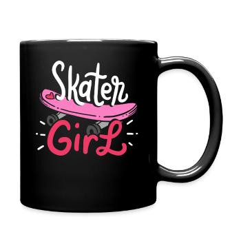 Patineurs de planche à roulettes - Mug uni - noir - Droite