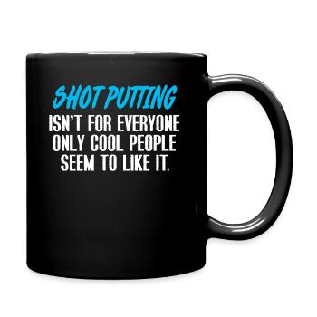 Lancer du poids Lancer du poids - Mug uni - noir - Droite
