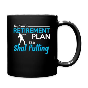 Lancer du poids Lancer du poids - Mug uni - noir - Droite