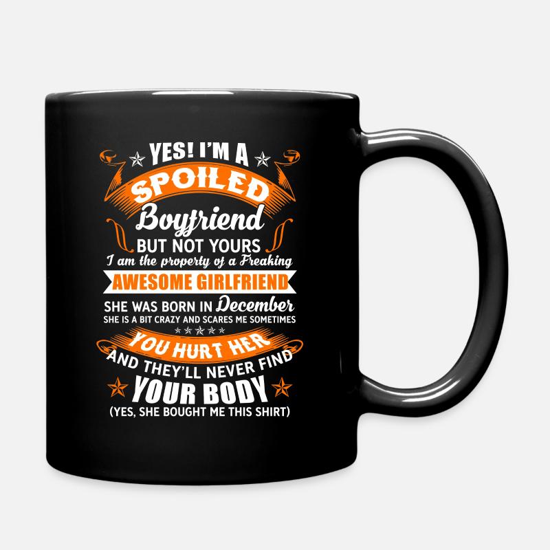 Property Of Freaking Awesome Girlfriend - Full Colour Mug - black