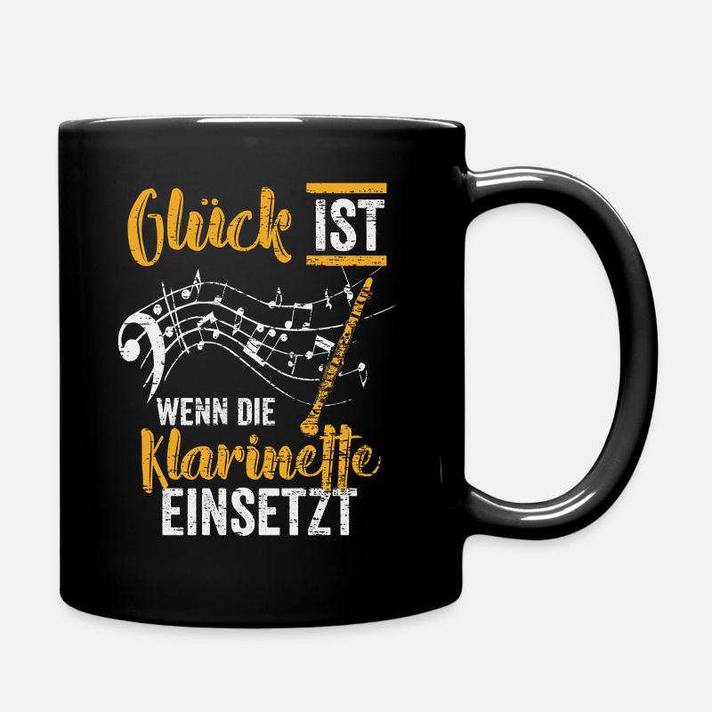 Klarinette Band - Tasse einfarbig - Schwarz
