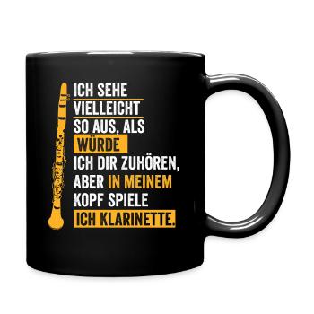 Klarinette Orchester - Tasse einfarbig - Schwarz - Rechts