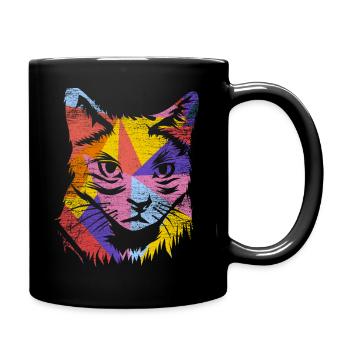 Thai cats gift - Full Colour Mug - black - Right