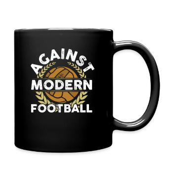 Against Modern Football Ultras Fan Football Soccer - Full Colour Mug - black - Right
