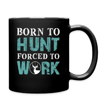 chasse - Mug uni - noir - Droite