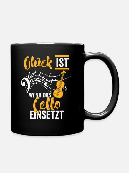 Cello Konzert - Tasse einfarbig - Schwarz