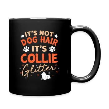 Collie dog puppy dog gift - Full Colour Mug - black - Right