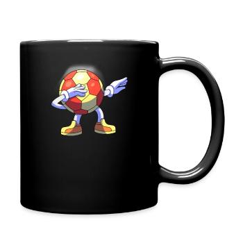 Handball player dabbing handball handball player - Full Colour Mug - black - Right