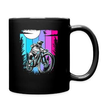 Downhill Biker VTT - Mug uni - noir - Droite