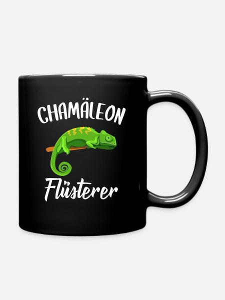 Chamäleon Flüsterer Chamäleon Besitzer Haustier - Tasse einfarbig - Schwarz